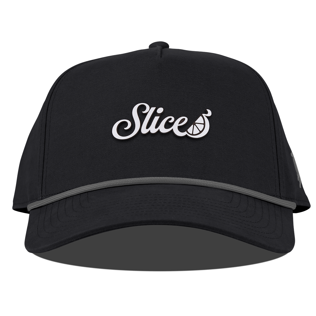 Sliced Script Curved Canvas 5 Panel Rope Vintage Black