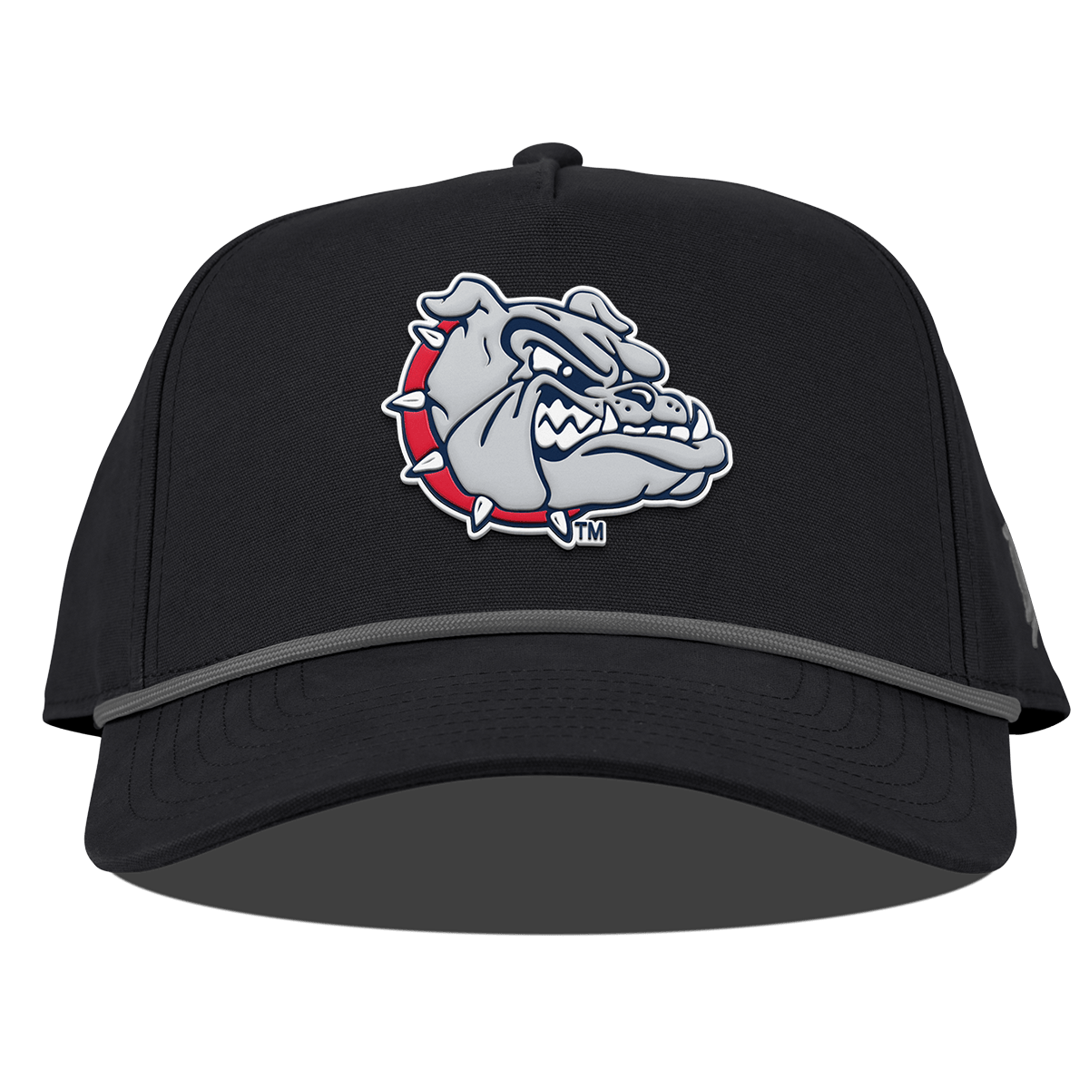 Gonzaga University "Spike The Bulldog" Curved Canvas 5 Panel Rope Vintage Black