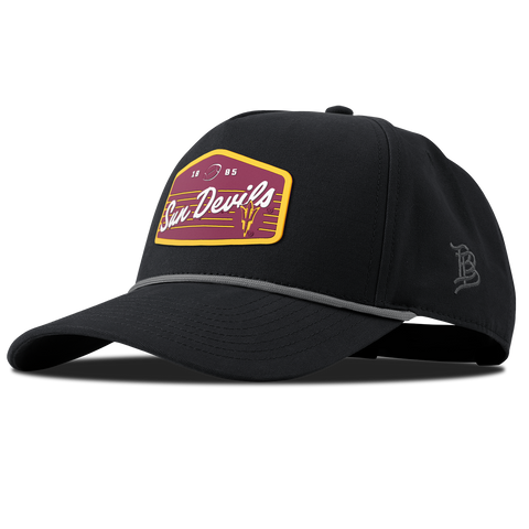 Arizona State University "Sun Devils Football" Curved Canvas 5 Panel Rope Vintage Black