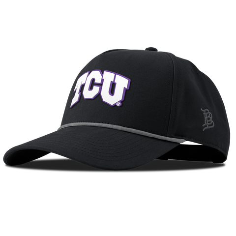 Texas Christian University "TCU Block" Curved Canvas 5 Panel Rope Vintage Black