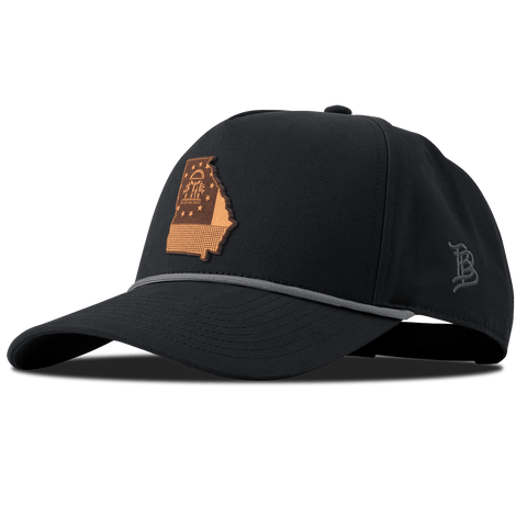 Georgia 4 Canvas 5 Panel Rope Vintage Black