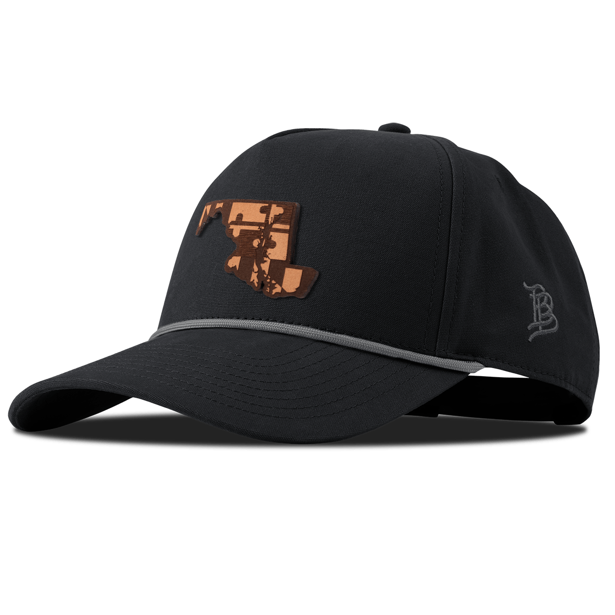 Maryland 7 Canvas 5 Panel Rope Vintage Black