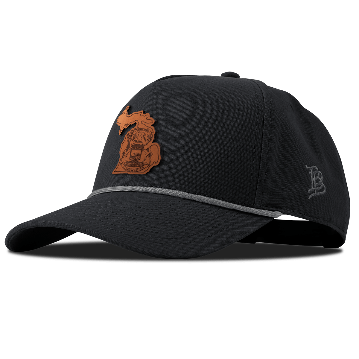 Michigan 26 Canvas 5 Panel Rope Vintage Black