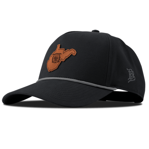 West Virginia 35 Canvas 5 Panel Rope Vintage Black