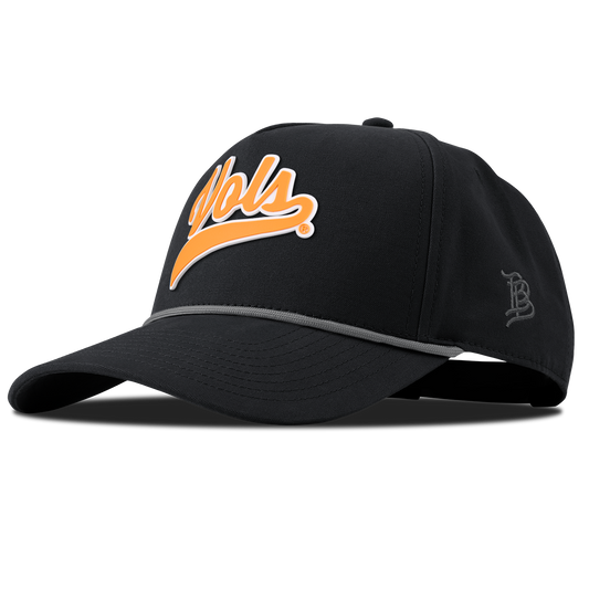 University of Tennessee "Tennessee Vols Script" Curved Canvas 5 Panel Rope Vintage Black