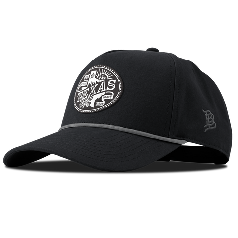 Texas Traveler Curved Canvas 5 Panel Rope Vintage Black