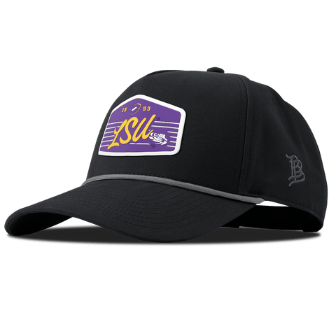 Louisiana State University "Tigers Football" Curved Canvas 5 Panel Rope Vintage Black