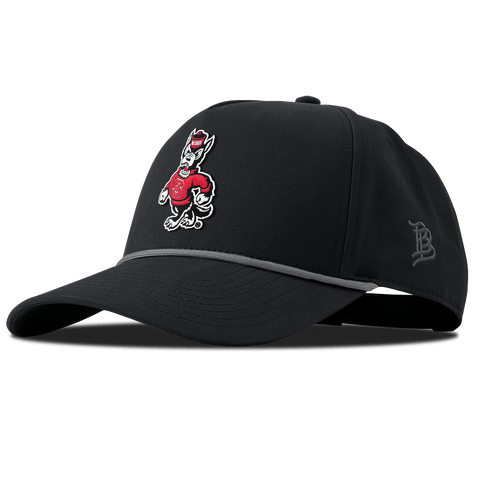 North Carolina State "Tuffy The Wolf" Curved Canvas 5 Panel Rope Vintage Black