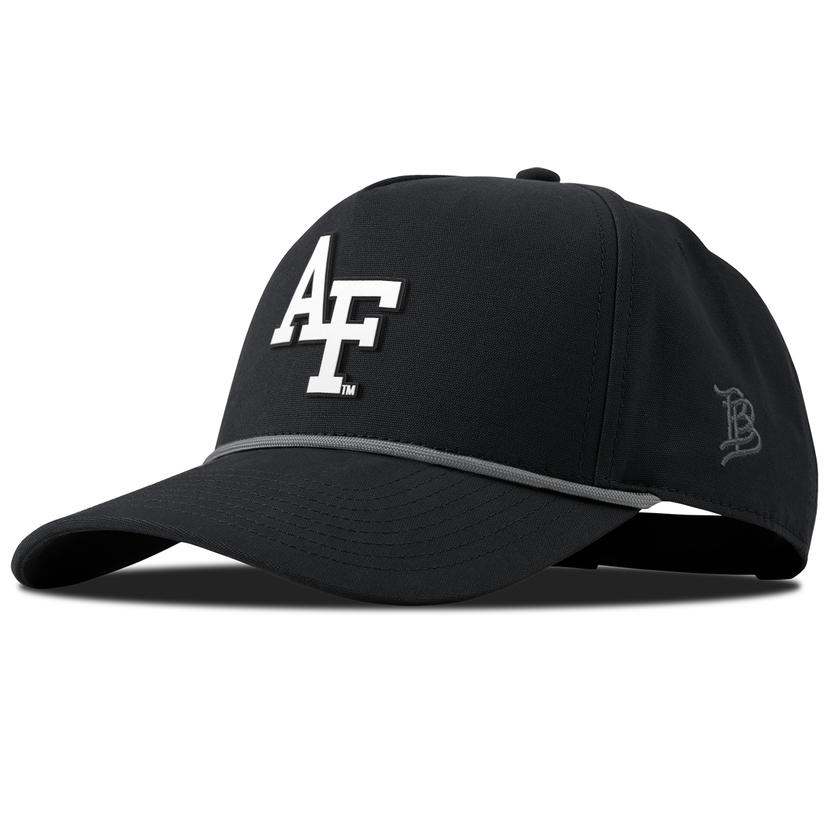 Air Force Academy "Vintage Air Force Team Logo" Curved Canvas 5 Panel Rope Vintage Black