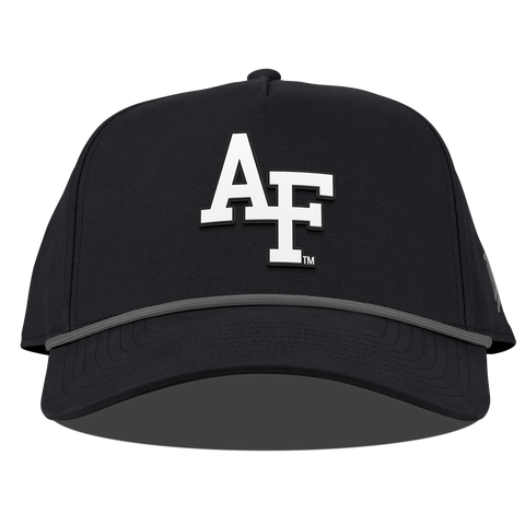 Air Force Academy "Vintage Air Force Team Logo" Curved Canvas 5 Panel Rope Vintage Black