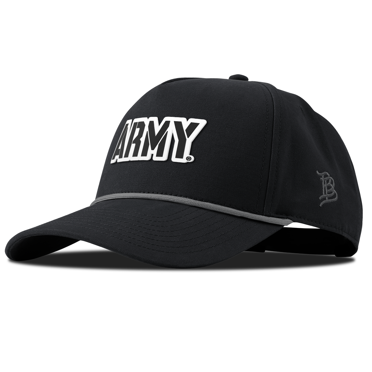Army "Vintage Army Block" Curved Canvas 5 Panel Rope Vintage Black