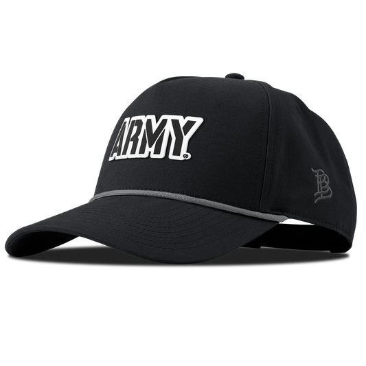 Army "Vintage Army Block" Curved Canvas 5 Panel Rope Vintage Black