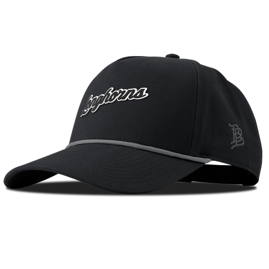 University of Texas "Vintage Texas Longhorn Script" Curved Canvas 5 Panel Rope Vintage Black