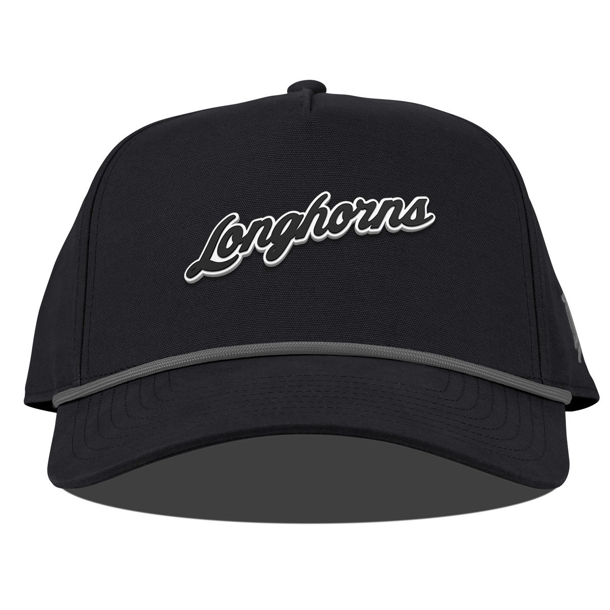 University of Texas "Vintage Texas Longhorn Script" Curved Canvas 5 Panel Rope Vintage Black