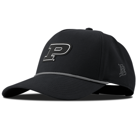 Purdue University "Vintage Purdue Team Logo" Curved Canvas 5 Panel Rope Vintage Black