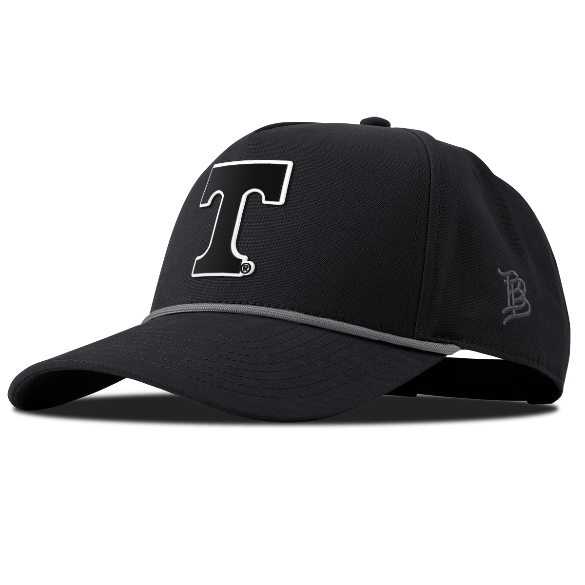 University of Tennessee "Vintage Tennessee Block" Curved Canvas 5 Panel Rope Vintage Black