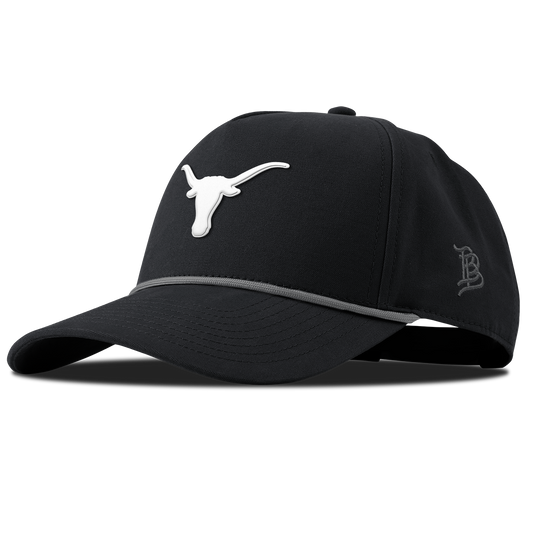 University of Texas "Vintage Texas Longhorn" Curved Canvas 5 Panel Rope Vintage Black