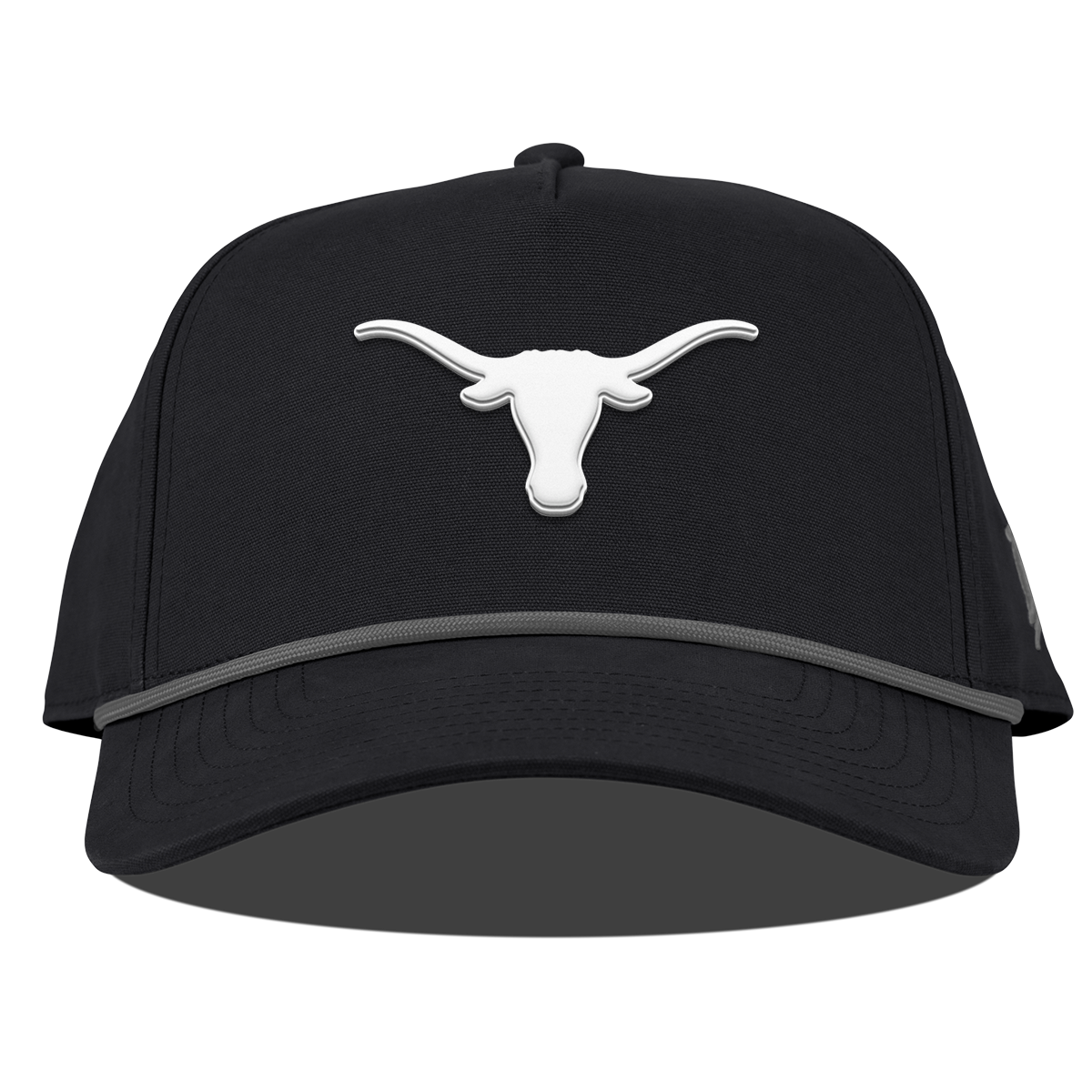 University of Texas "Vintage Texas Longhorn" Curved Canvas 5 Panel Rope Vintage Black