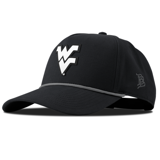 West Virginia University "Vintage West Virginia Team Logo" Curved Canvas 5 Panel Rope Vintage Black