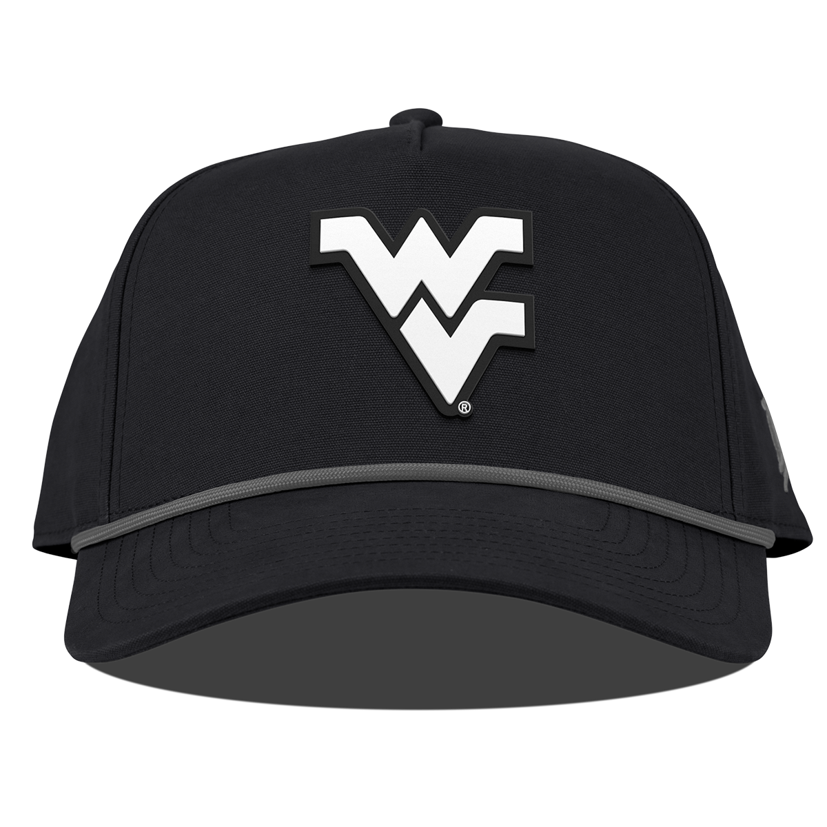 West Virginia University "Vintage West Virginia Team Logo" Curved Canvas 5 Panel Rope Vintage Black