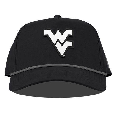 West Virginia University "Vintage West Virginia Team Logo" Curved Canvas 5 Panel Rope Vintage Black