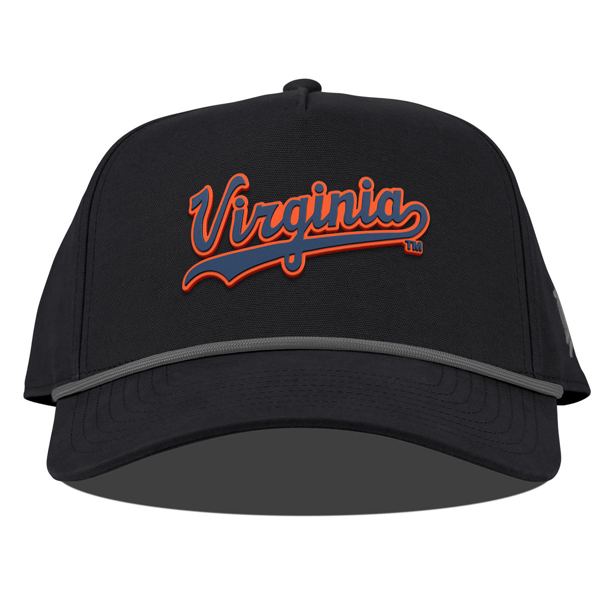 University of Virginia "Virginia Script" Curved Canvas 5 Panel Rope Vintage Black