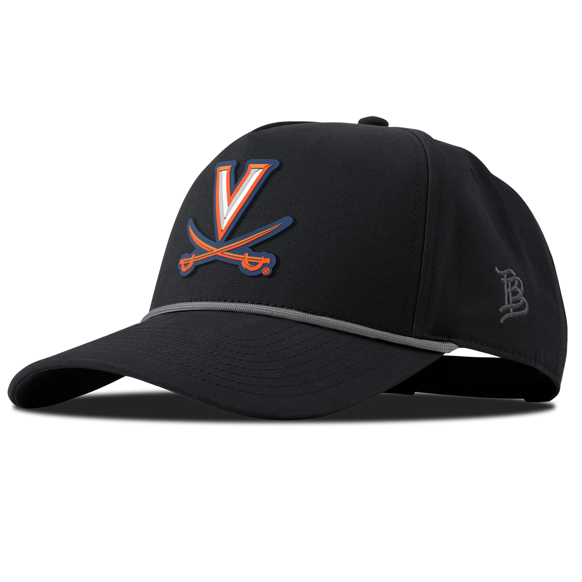 University of Virginia "Virginia Team Logo" Curved Canvas 5 Panel Rope Vintage Black