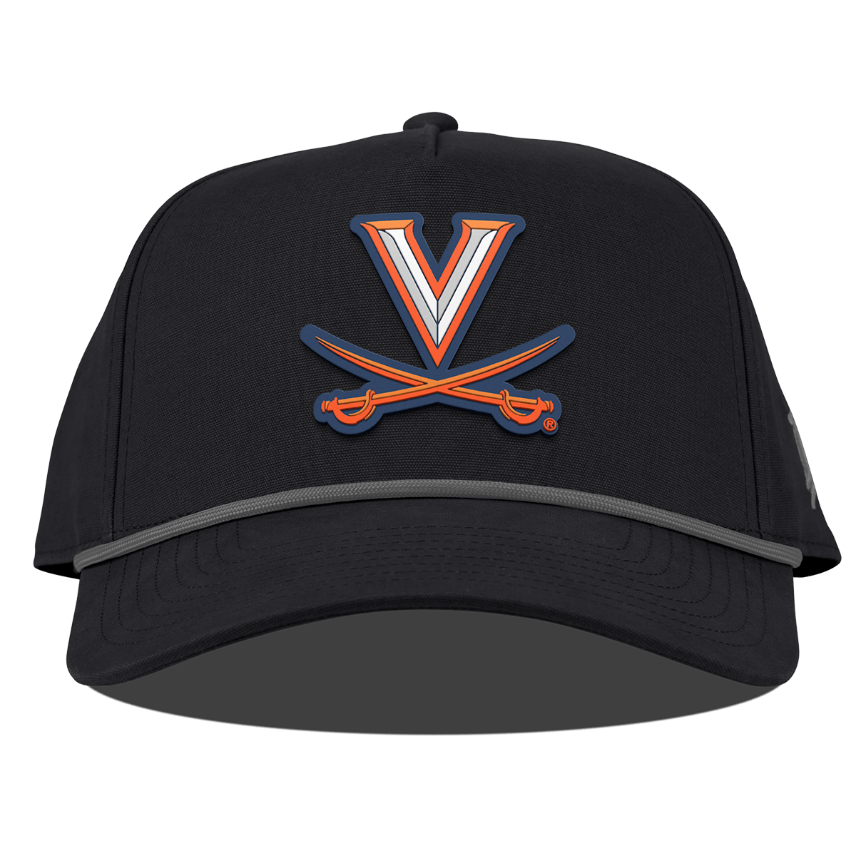 University of Virginia "Virginia Team Logo" Curved Canvas 5 Panel Rope Vintage Black