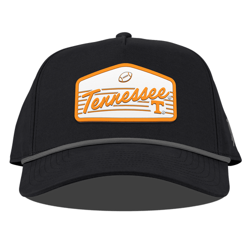 University of Tennessee "Volunteers Football" Curved Canvas 5 Panel Rope Vintage Black