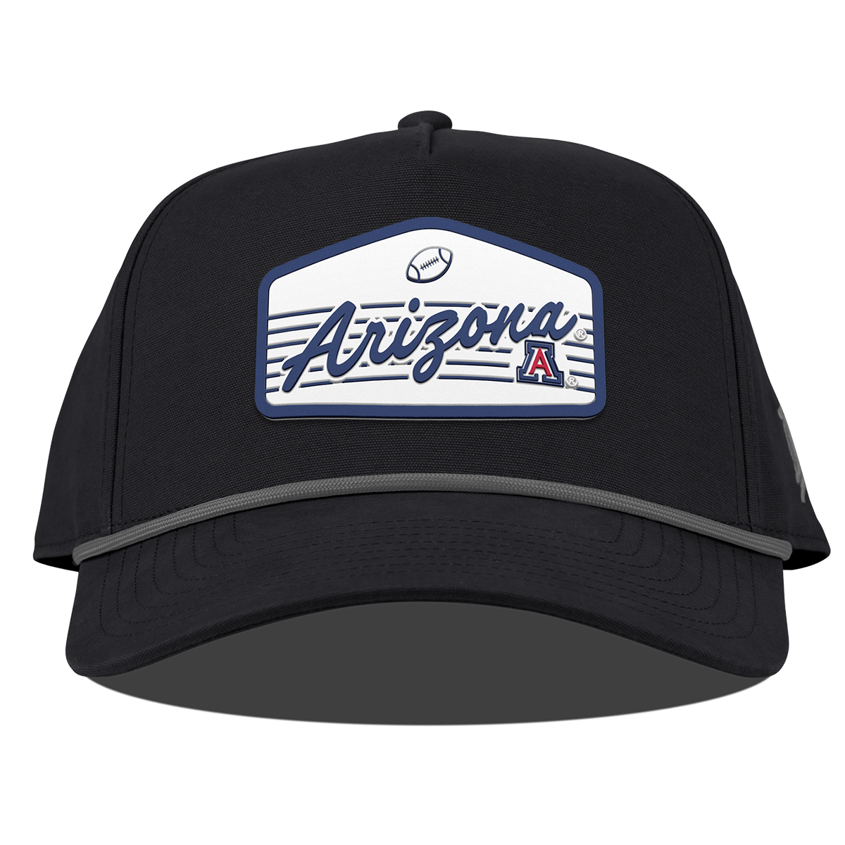 University of Arizona "Wildcats Football" Curved Canvas 5 Panel Rope Vintage Black