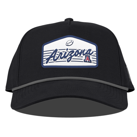 University of Arizona "Wildcats Football" Curved Canvas 5 Panel Rope Vintage Black