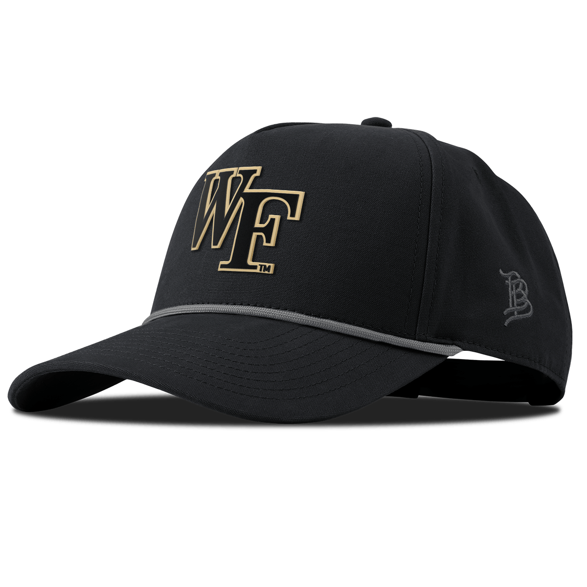 Wake Forest University "Wake Forest Block" Curved Canvas 5 Panel Rope Vintage Black