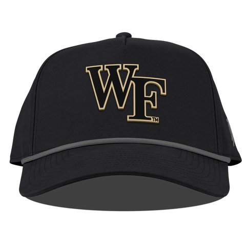 Wake Forest University "Wake Forest Block" Curved Canvas 5 Panel Rope Vintage Black