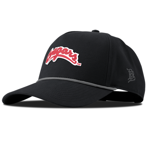 Washington State University "Washington State Cougars Script" Curved Canvas 5 Panel Rope Vintage Black