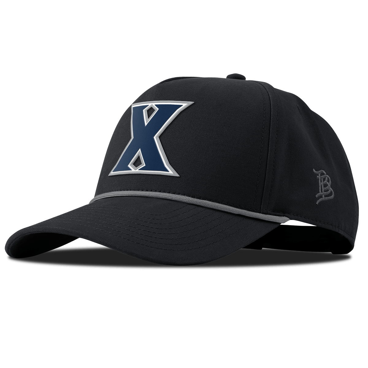 Xavier University "Xavier Block" Curved Canvas 5 Panel Rope Vintage Black
