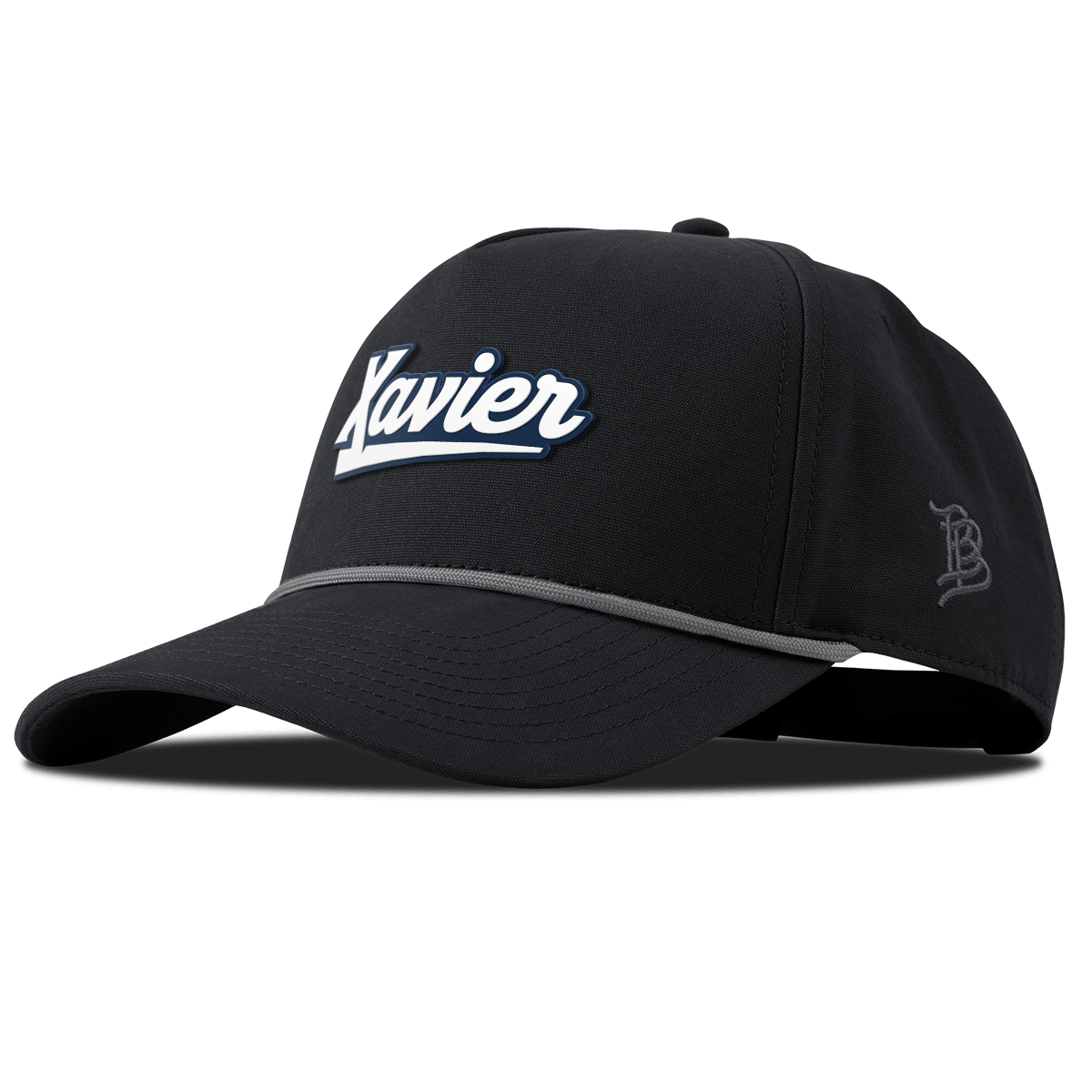 Xavier University "Xavier Script" Curved Canvas 5 Panel Rope Vintage Black