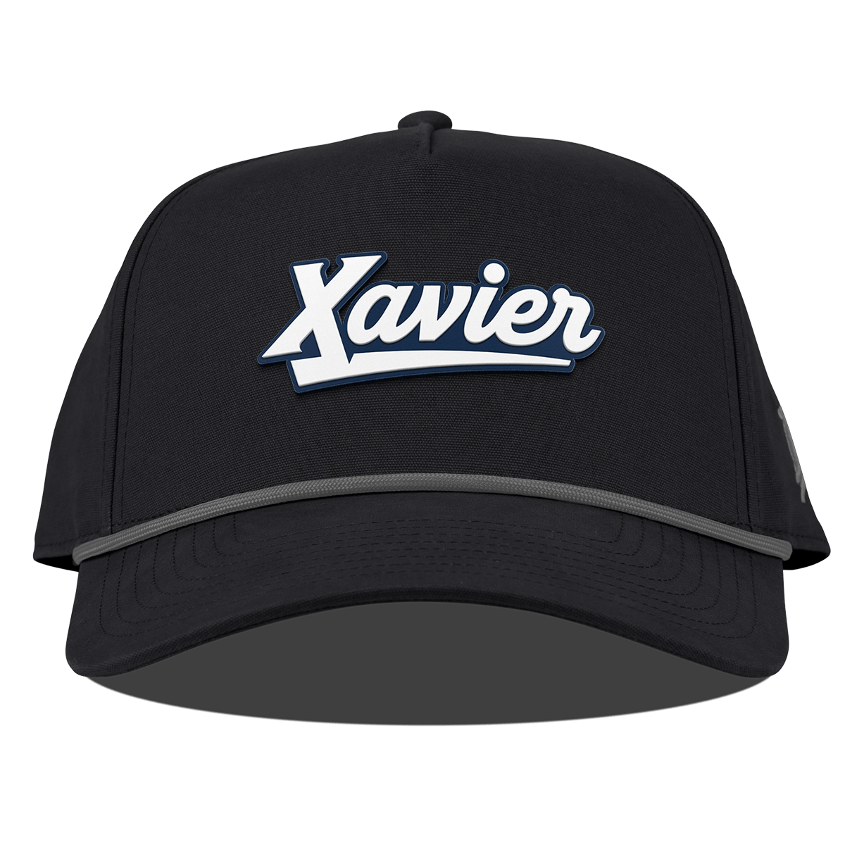 Xavier University "Xavier Script" Curved Canvas 5 Panel Rope Vintage Black