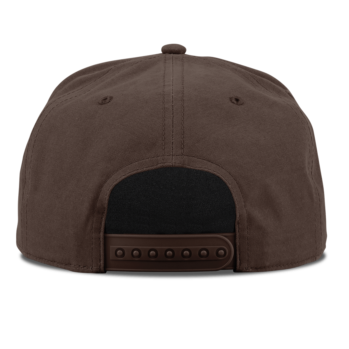 Texas Timber Camo Patriot Curved Canvas 5 Panel Rope Vintage Brown Back