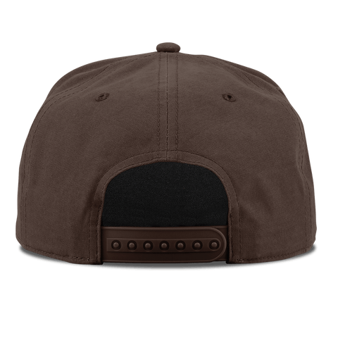 Old Glory Timber Camo Patriot Curved Canvas 5 Panel Rope Vintage Brown Back