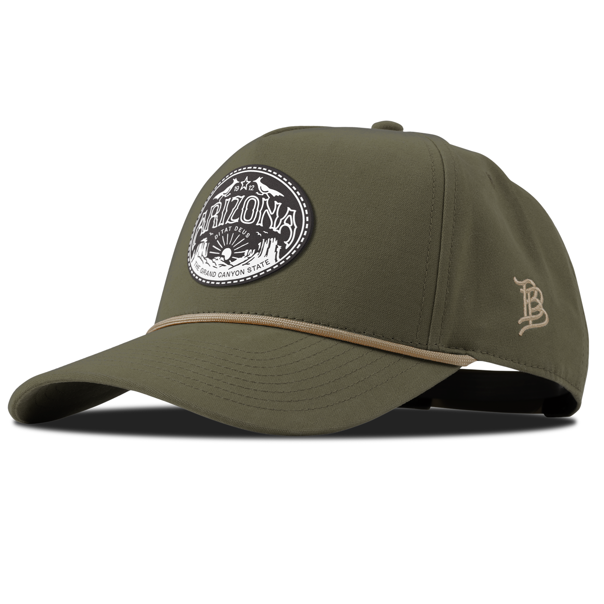 Arizona Traveler Curved Canvas 5 Panel Rope Vintage Loden