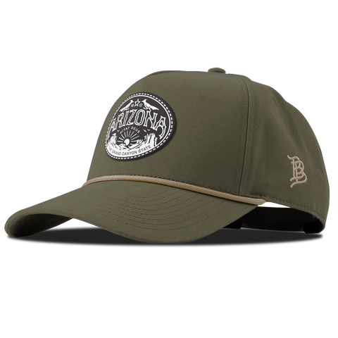 Arizona Traveler Curved Canvas 5 Panel Rope Vintage Loden