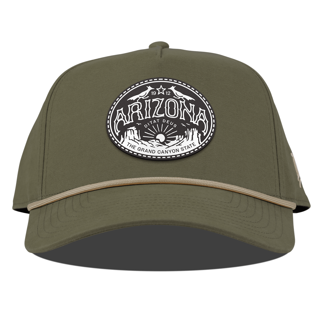 Arizona Traveler Curved Canvas 5 Panel Rope Vintage Loden
