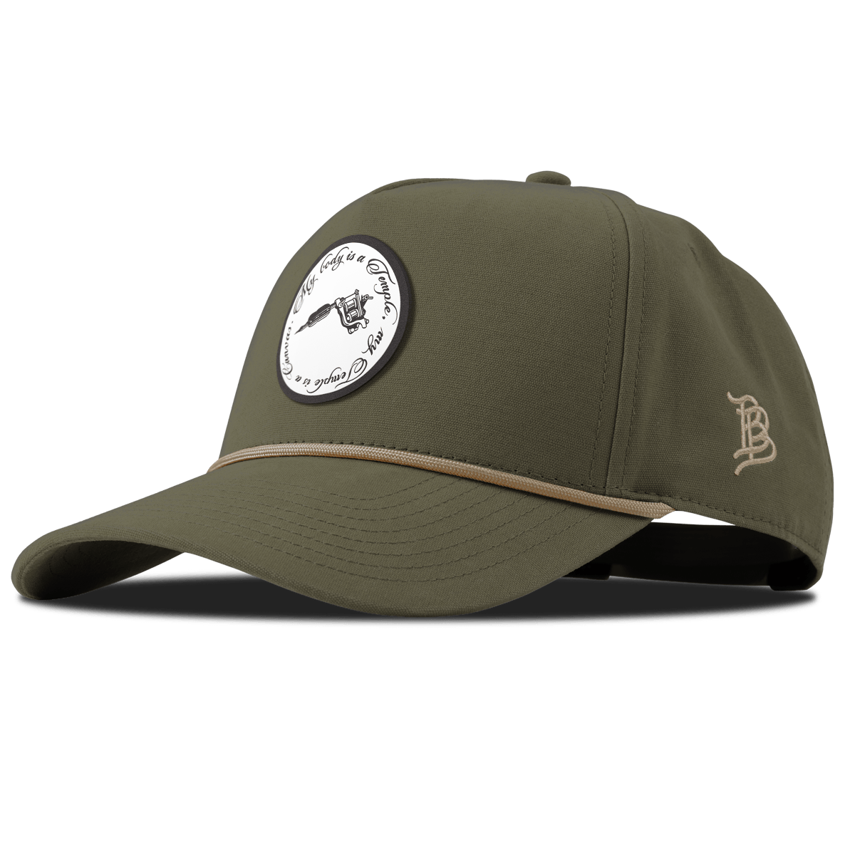 Artist Choice Curved Canvas 5 Panel Rope Vintage Loden