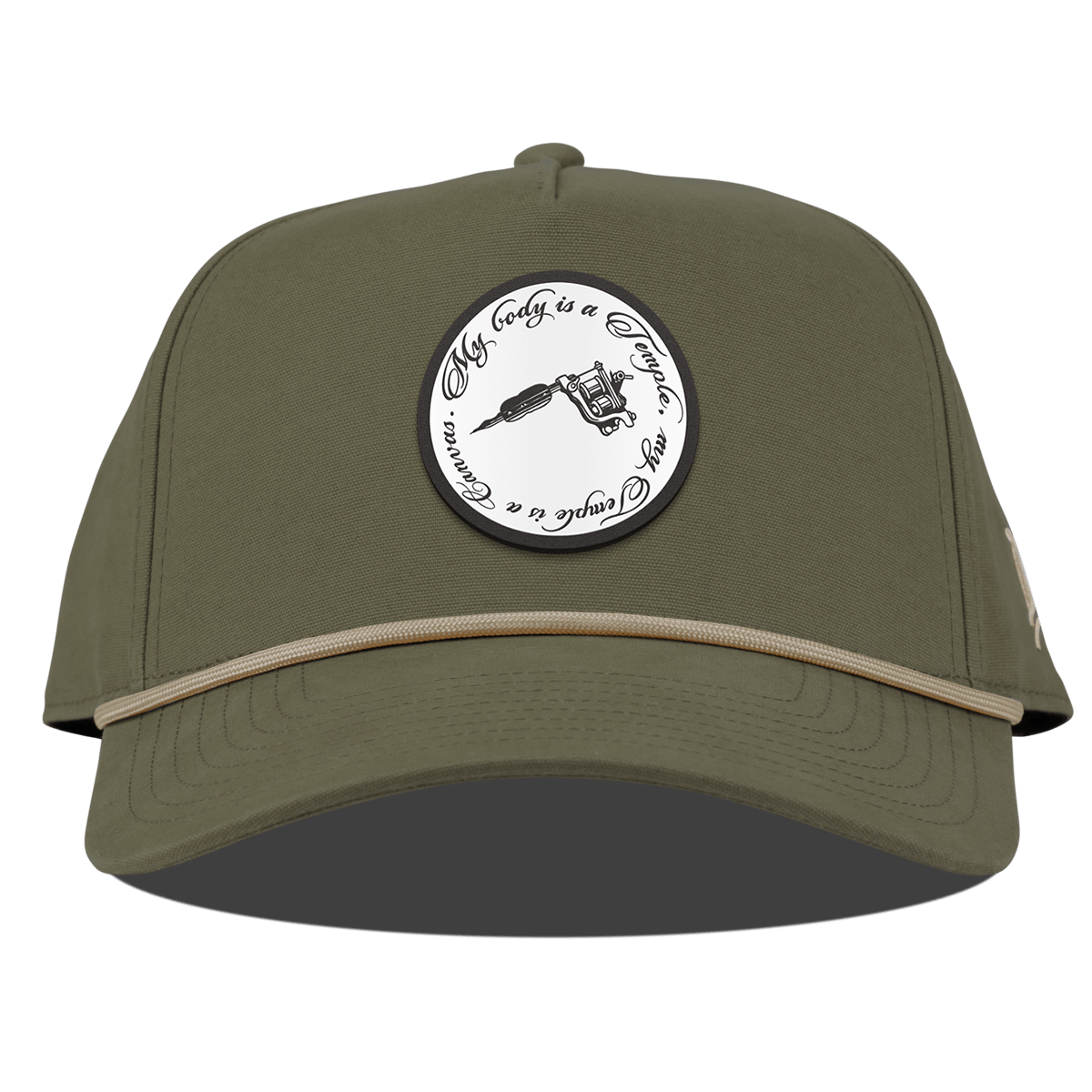 Artist Choice Curved Canvas 5 Panel Rope Vintage Loden