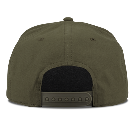 North Carolina Timber Camo Patriot Curved Canvas 5 Panel Rope Vintage Loden Back