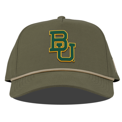 Baylor University "Baylor Team Logo" Curved Canvas 5 Panel Rope Vintage Loden