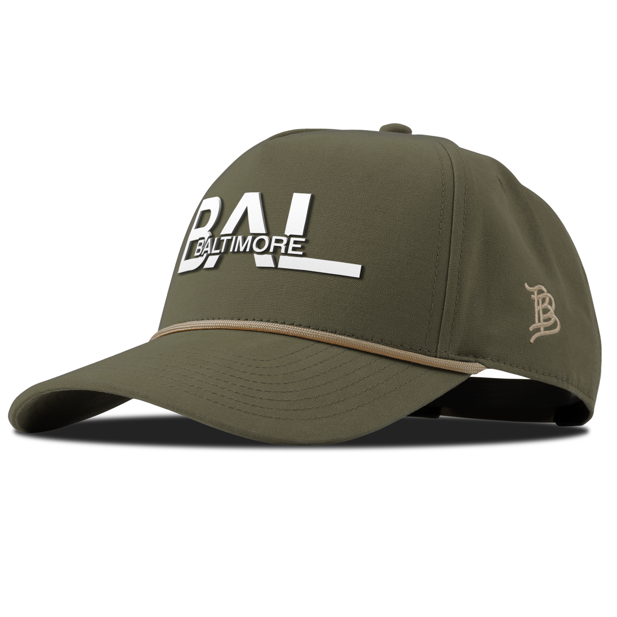 City Block Baltimore Curved Canvas 5 Panel Rope Vintage Loden