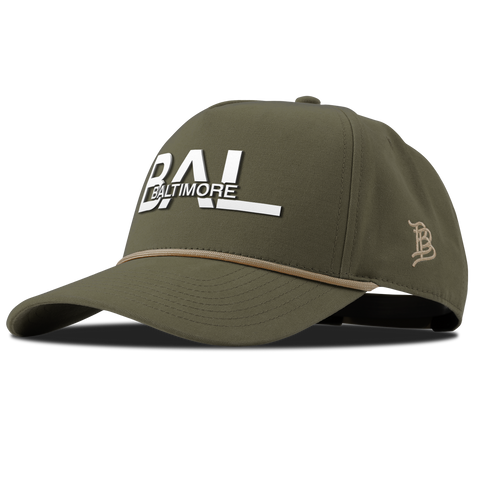 City Block Baltimore Curved Canvas 5 Panel Rope Vintage Loden