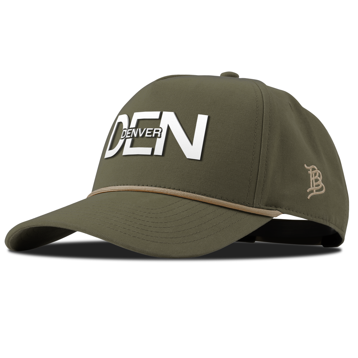 City Block Denver Curved Canvas 5 Panel Rope Vintage Loden
