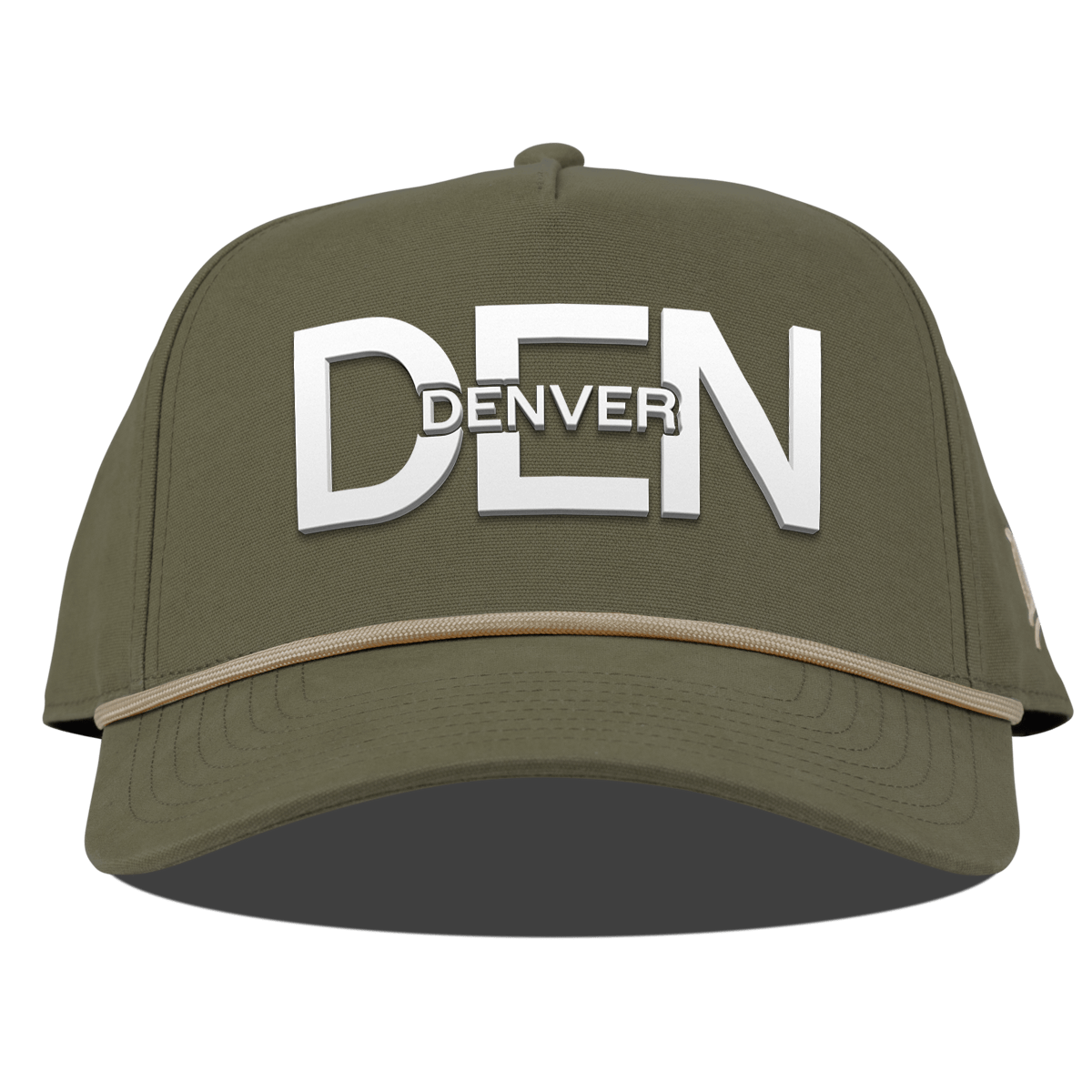 City Block Denver Curved Canvas 5 Panel Rope Vintage Loden